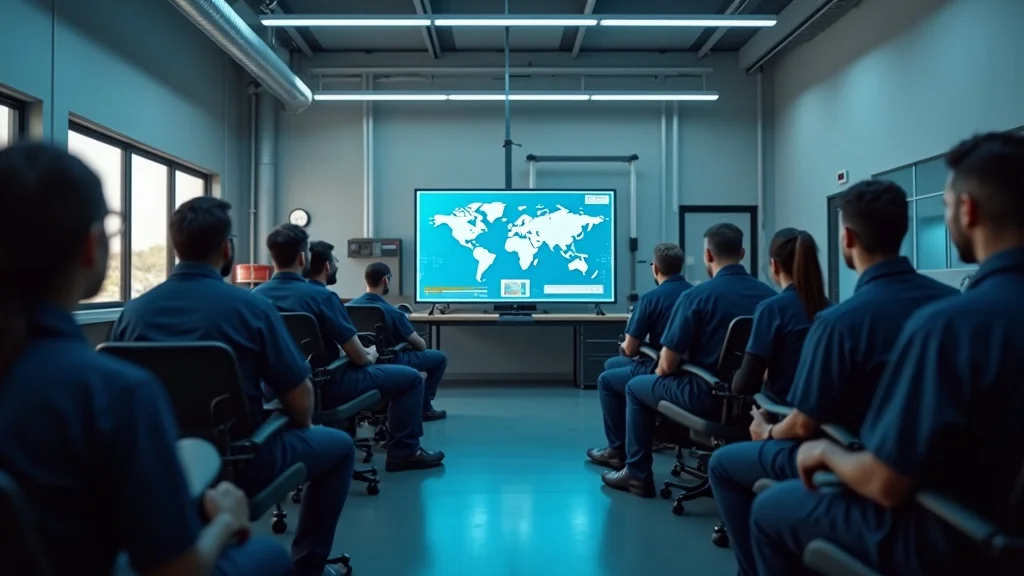 Team of motorcycle mechanics learning to use AI-powered tools for getting started with AI for your motorcycle repair shop.