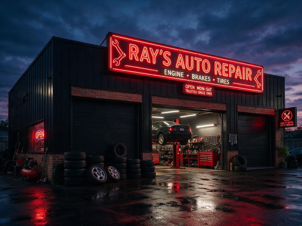 Auto Repair Shop Exterior